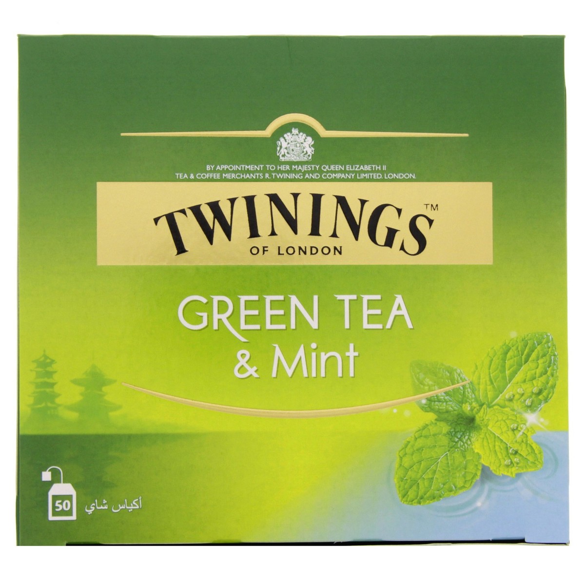 Twinings Green Tea & Mint 50 Teabags | Green Tea | Lulu Qatar