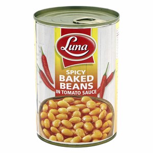Luna Spicy Baked Beans In Tomato Sauce 400g