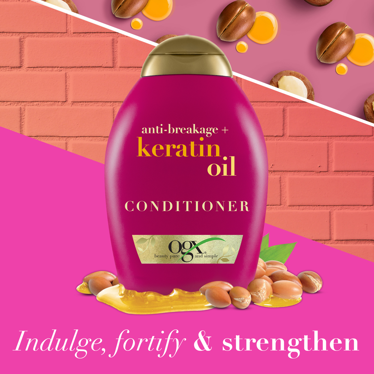 OGX Conditioner Anti Breakage + Keratin Oil 385ml