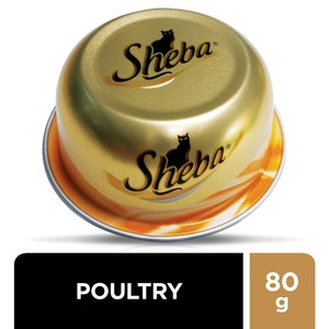Sheba Fine Cuts with Poultry Domes Cat Food 80g