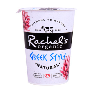 Rachel's Organic Greek Style Yoghurt Fat Free 450g
