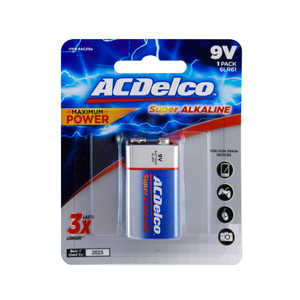 AC Delco Super Alkaline Battery 9V 1pc