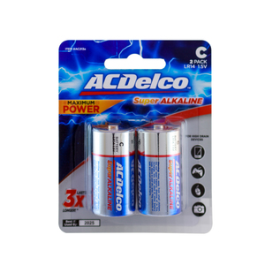 AC Delco Super Alkaline Battery C 1.5V 2pcs