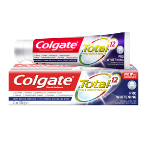 Colgate Fluoride Toothpaste Total Pro Whitening 75ml
