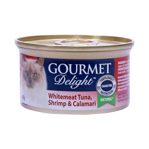 Gourmet Delight White Meat Tuna, Shrimp & Calamari 85g