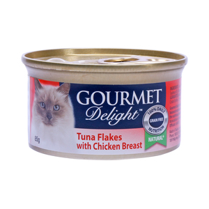 Gourmet Delight Tuna Flakes with Chicken Breast 85g