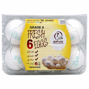 Al Failaq White Eggs Large 6pcs