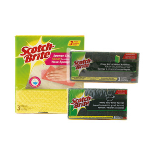 Scotch Brite Sponge Cloth 3pcs + Laminate 3pcs + Nail Saver 3pcs