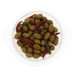 Moroccan Green Olives with Red Pepper 300g