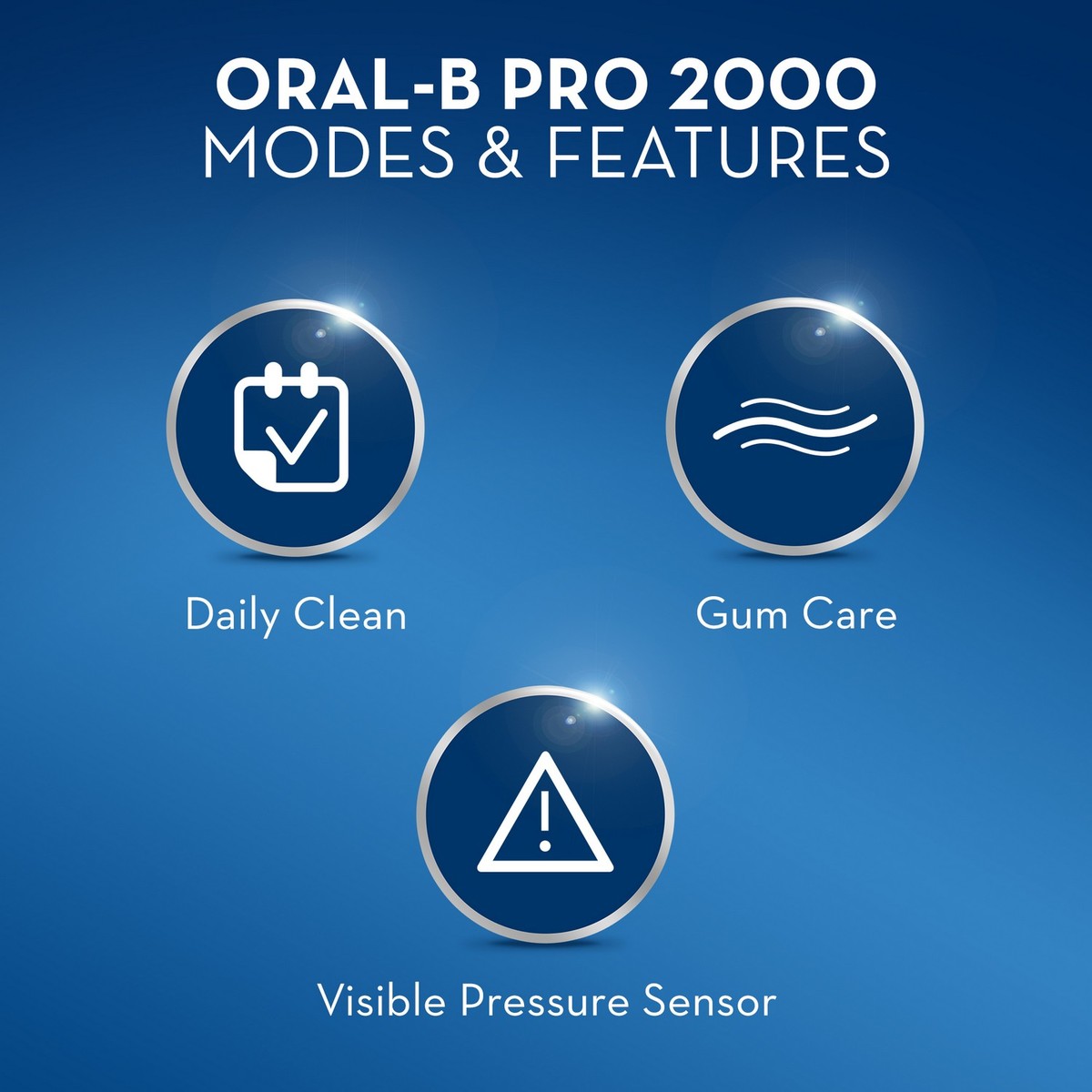 Oral-B PRO 2000 CrossAction Electric Rechargeable Toothbrush Powered by Braun Assorted Color