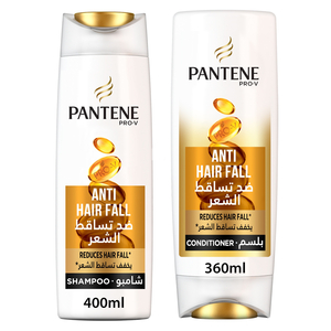 Pantene Pro-V Anti-Hair Fall Shampoo 400ml + Conditioner 360ml