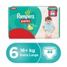 Pampers Pants Diapers, Size 6, Extra Large, >16kg, Jumbo Pack, 44 Count