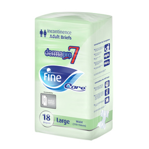 Fine Care Incontinence Large Waist Adult Diapers (110-156cm) 18pcs