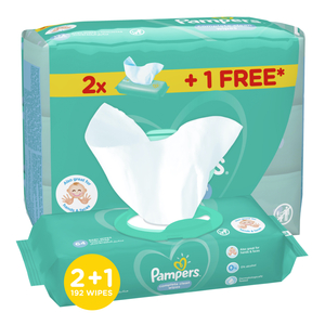 Pampers Baby Wipes 64pcs 2+1