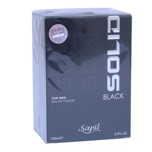 Sapil Solid Black EDT for Men 100ml