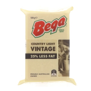 Bega Reduced Fat Vintage Cheddar Cheese 500g