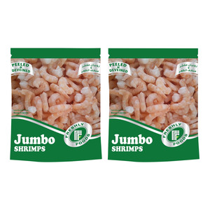 Freshly Food Frozen  Jumbo Shrimps Peeled & Deveined 2 x 800g
