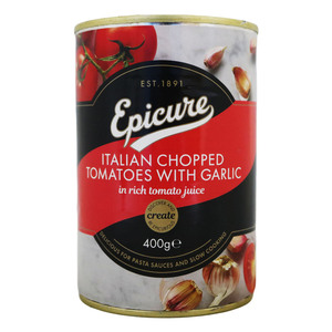 Epicure Chopped Tomato With Garlic 400g