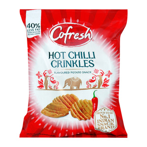 Cofresh Flavoured Potato Snack Hot Chilli Crinkles 80g