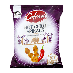 Cofresh Flavoured Potato Snack Hot Chilli Spirals 80g