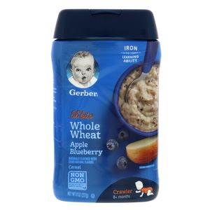Gerber Lil Bits Whole Wheat Apple & Blueberry Cereal 227g