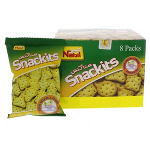 Nabil Snackits Sour Cream And Onion 8 x 40g