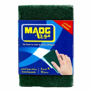 Maog Green Scouring Pads Original 9pcs