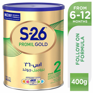 S26 Promil Gold Stage 2 6-12 Months Premium Follow On Formula for Babies 400g