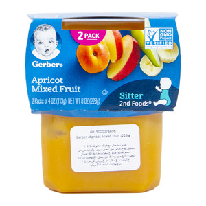 Gerber Baby Food Apricot Mixed Fruit 226g