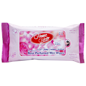 Home Mate Rose Perfumed Wet Wipes 10pcs