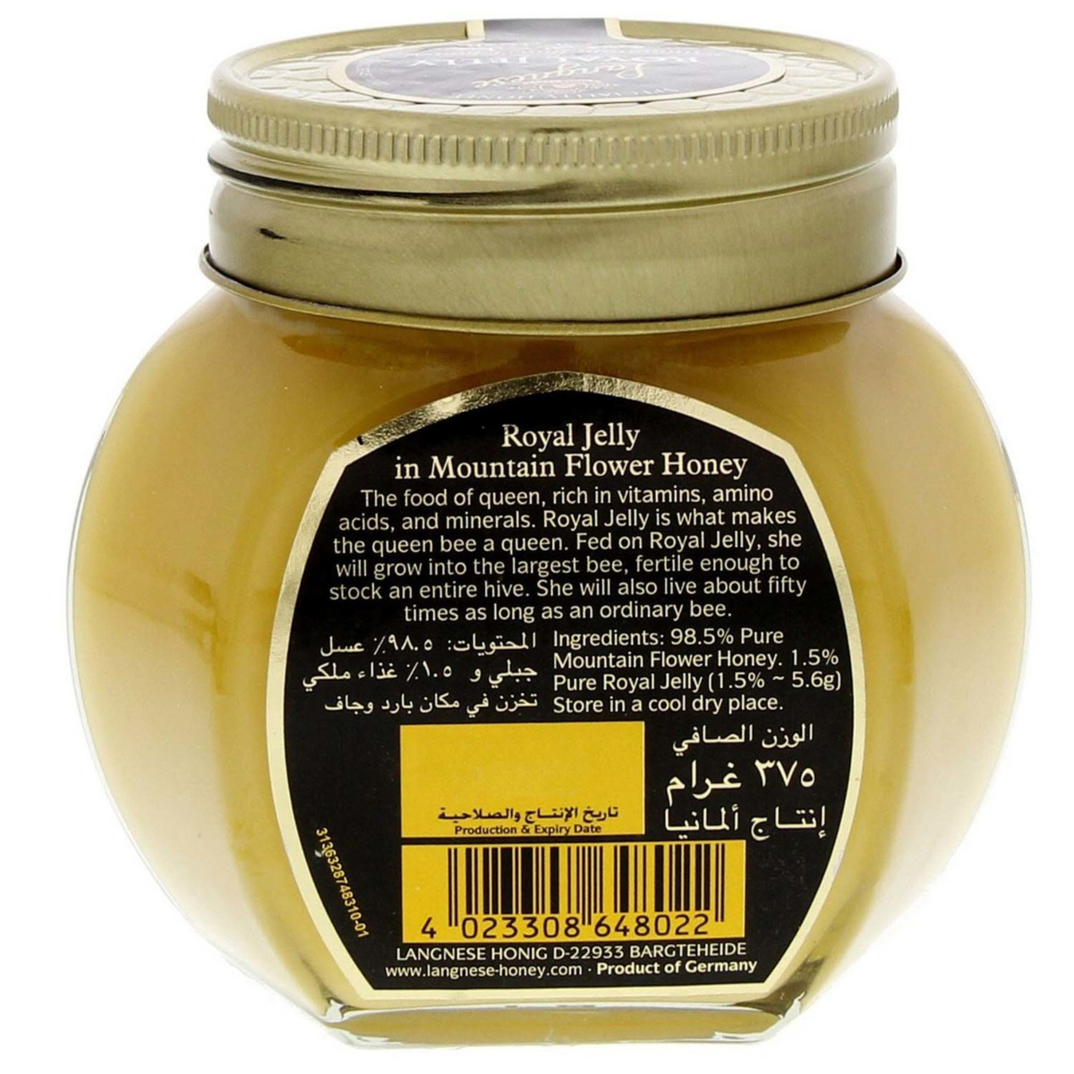 Langnese Royal Jelly In Mountain Flower Honey 375g