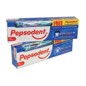Pepsodent Toothpaste Germ Check 150g + Toothbrush 2pkt