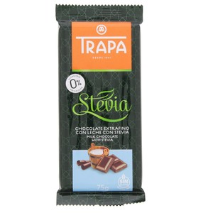 Trapa Stevia Milk Chocolate Bar 75 Gm