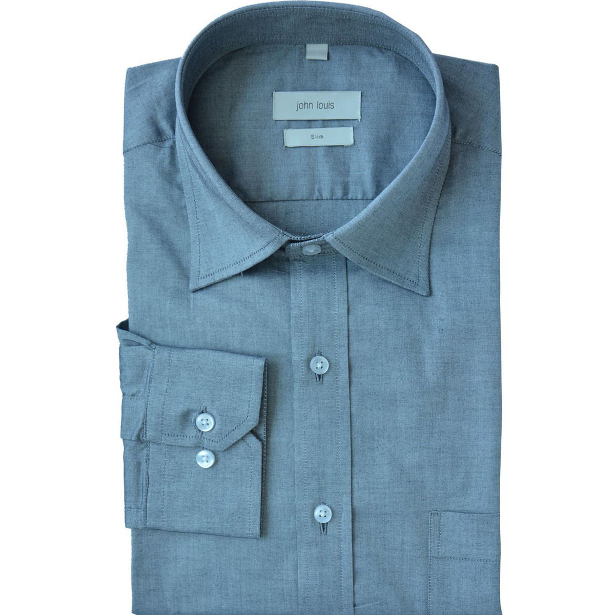 John Louis Men's Formal Slim Fit Shirt LS - JLFSL005 44 Online at Best ...