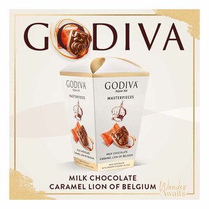 Godiva Masterpieces Milk Chocolate With Smooth Caramel Filling 119g