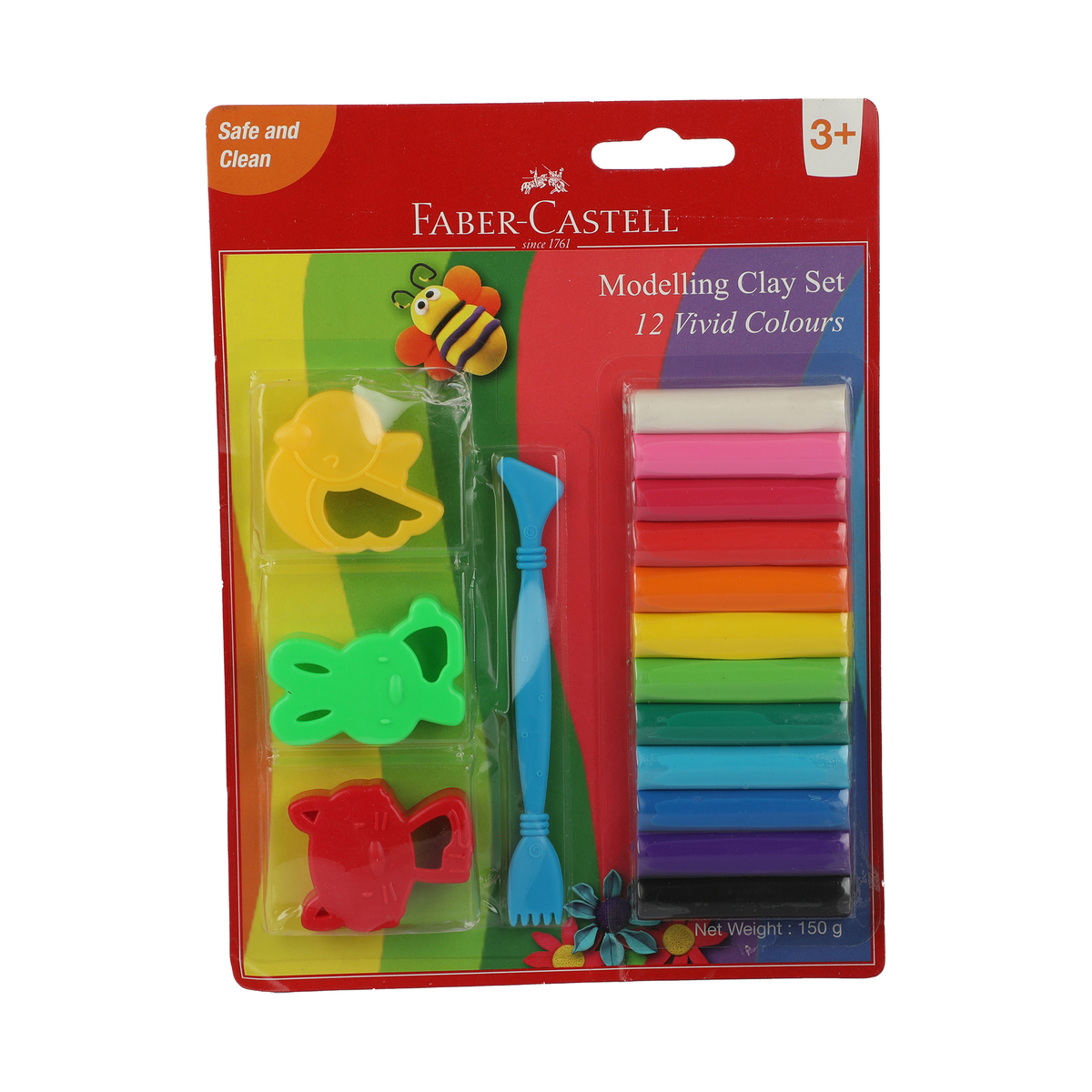 Faber-Castell Modeling Clay Set 12Pcs
