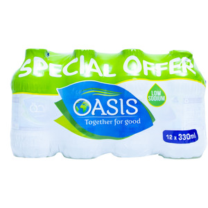 Oasis Bottled Drinking Water 12 x 330ml