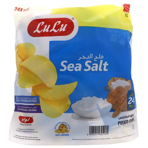 Lulu Sea Salt Potato Chips 14g x 24 Pieces