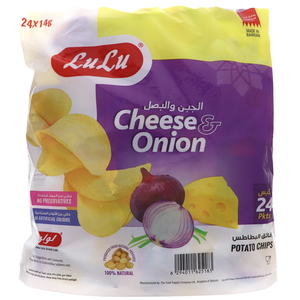 Lulu Potato Chips Cheese & Onion 14g x 24 Pieces