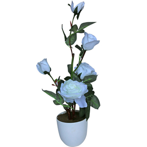 Home Style Artificial Bunch Flower With Pot
