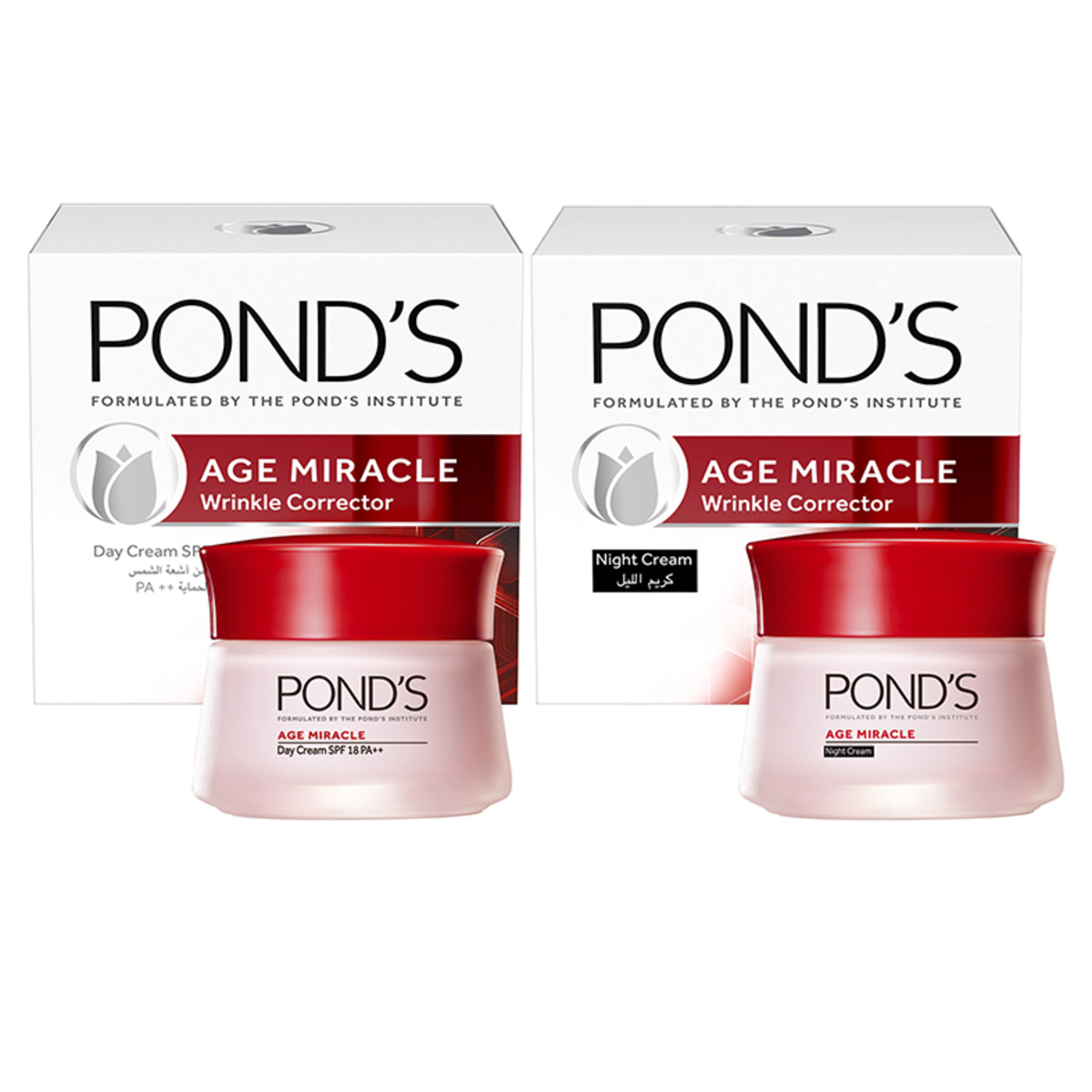 Ponds Age Miracle Day Cream 50ml + Night Cream 50ml | Anti Wrinkle