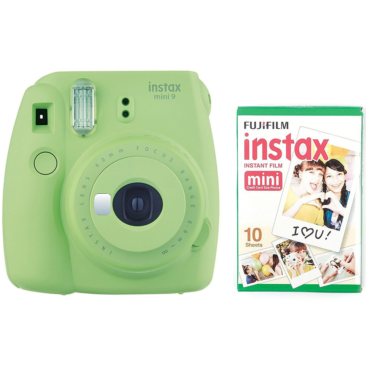 Fujifilm Instax Mini 9 Instant Camera Green Film Film Camera Lulu