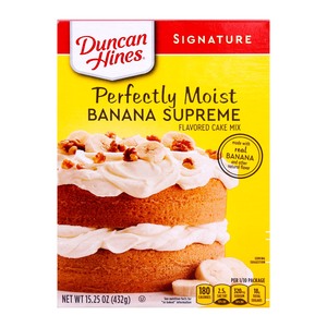 Duncan Hines Perfectly Moist Banana Supreme Cake Mix 432g