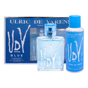 Ulric De Varens  Blue Eau De Toilette for Men 100ml + Deo 200ml