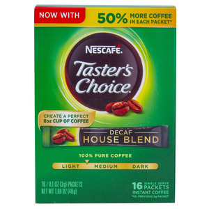 Nescafe Decaf House Blend Taster's Choice Light Coffee 48g