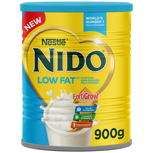 Nestle Nido Low Fat Fortified Semi-Skimmed Milk Powder 900g