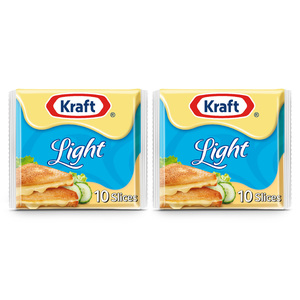 Kraft Cheese Slices Light 200g x 2pcs