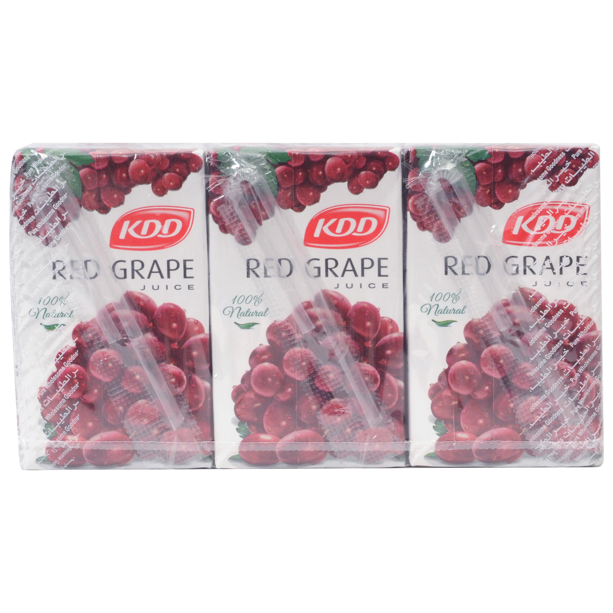 KDD Red Grape Juice 250ml x 6 Pieces