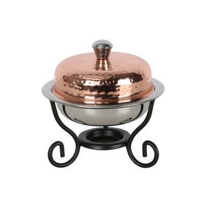 Chefline Copper Mini Round Chefing Dish 600ml 84450B