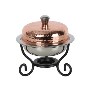 Chefline Copper Mini Round Chefing Dish 100ml 84450C